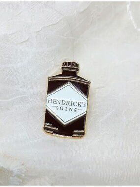 Hendricks Gin Bottle Enamel Lapel Pin - Unique Distillery Swag Collectible